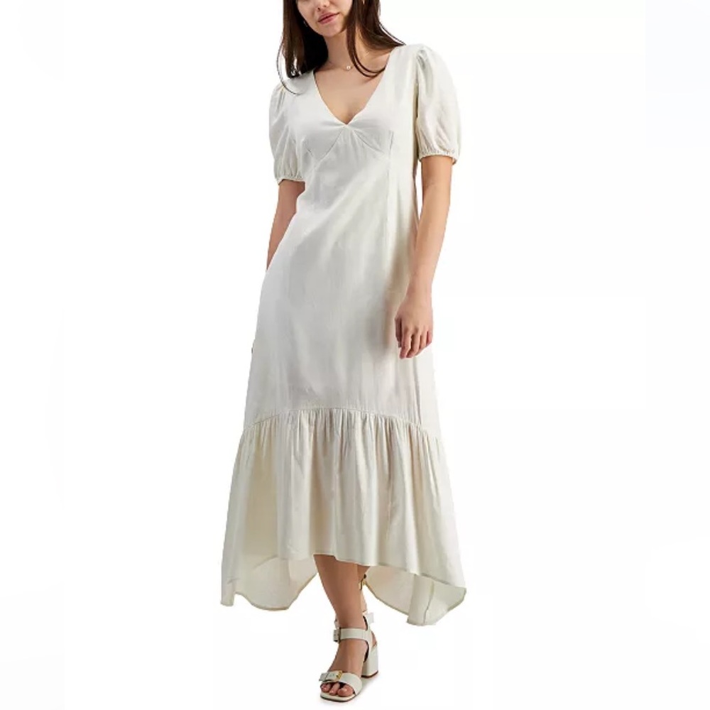 Tinsel High Low Flounce Maxi Dress